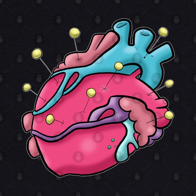 Creepies - Pin Cushion Heart by Creepies